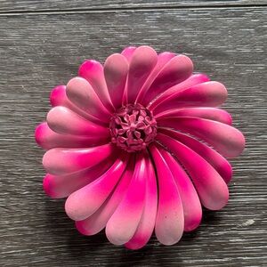 Pink Flower Brooch
